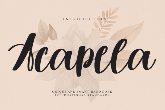 Acapela: A Sweet Handwritten Font for Romantic Brand Moments