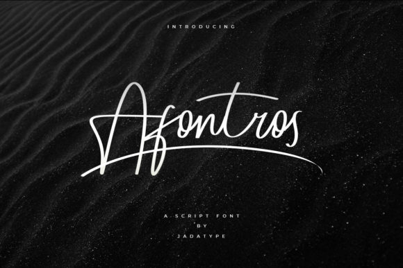 Afontros: A Delicate Handwritten Font for Crafters & Sellers