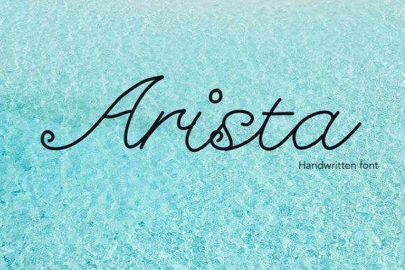 Arista Handwritten Font for Digital Branding