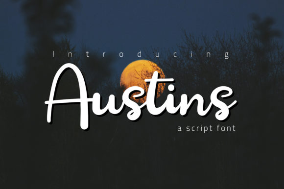 Austins: A Refined Script Font for Editorial Design