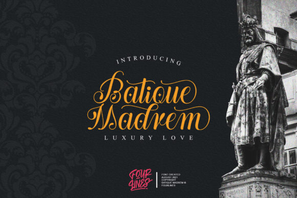 Batique Madrem: A Refined Script Font for Timeless Brand Identity