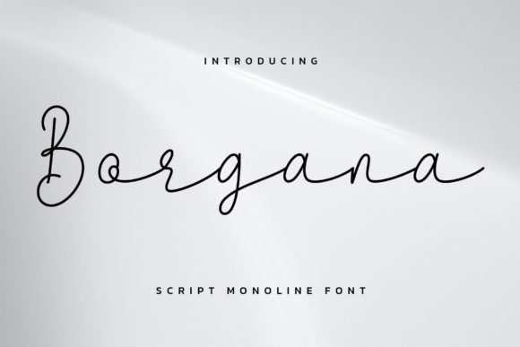 Borgana: A Delicate Vintage Script Font for Authentic Branding
