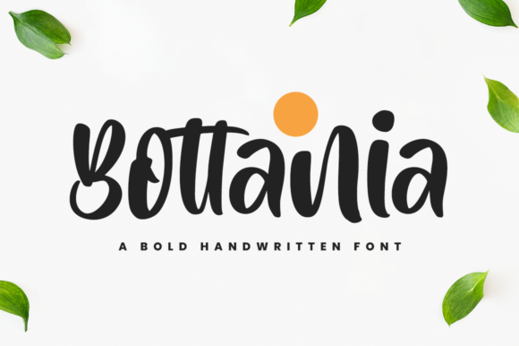 Bottania: A Script Font for Crafters and Designers