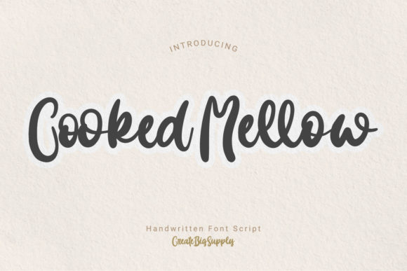 Cooked Mellow: A Chic Handwritten Font for Digital Branding