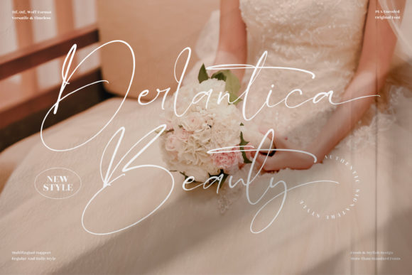 Derlantica Beauty: A Graceful Script Font for Handmade Brands