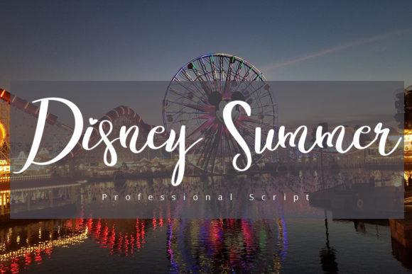 Disney Summer Font Review: A Graceful Script for Branding