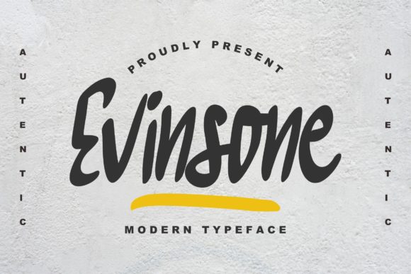 Evinsone: A Vintage Handwritten Font That Feels Like Home