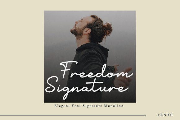 Freedom Signature: A Refined Script Font for Thoughtful Branding