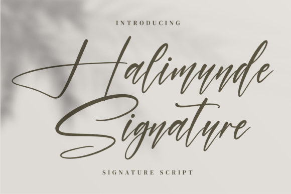 Halimunde Signature: A Handwritten Font That Cuts Through the Feed