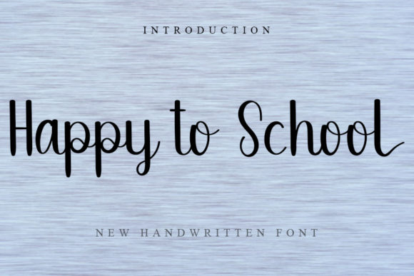 Happy to School: A Thoughtful Script Font for Editorial Design