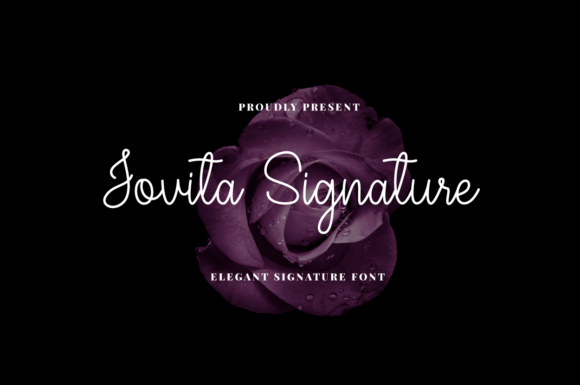 Jovita Signature: A Delicate Script for Branding Magic