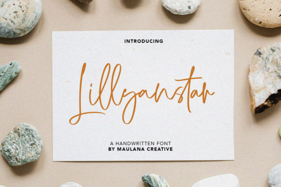 Lillyanstar Script Font for Handmade Brands