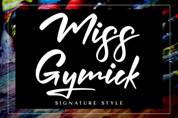 Miss Gymick: A Charming Script Font for Elegant Brand Moments