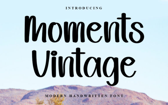 Moments Vintage: A Handwritten Font That Feels Like a Signature
