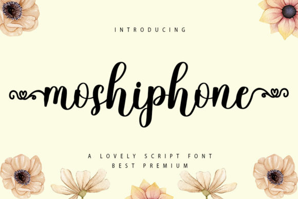 Moshiphone Font: Elegant Script for Brand Consistency