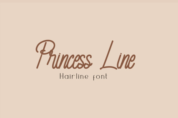 Princess Line: A Delicate Script for Elegance and Branding