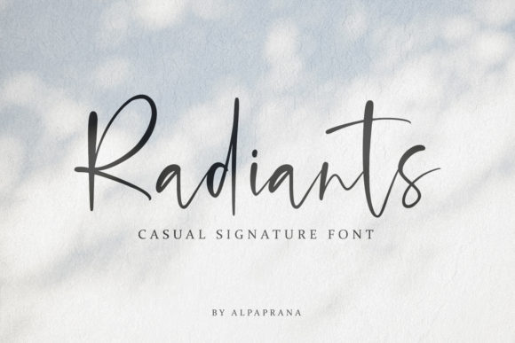 Radiants: A Graceful Script Font for Thoughtful Editorial Design
