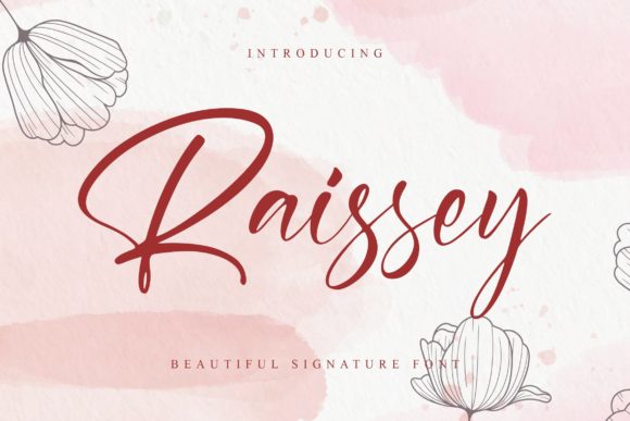 Raissey: A Refined Script Font for Handmade Brands
