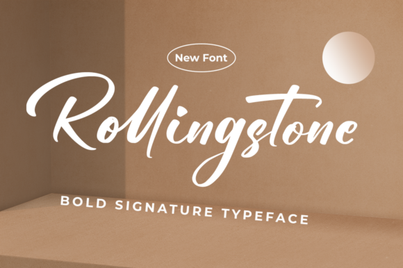 Rollingstone: A Refined Script Font for Editorial Design