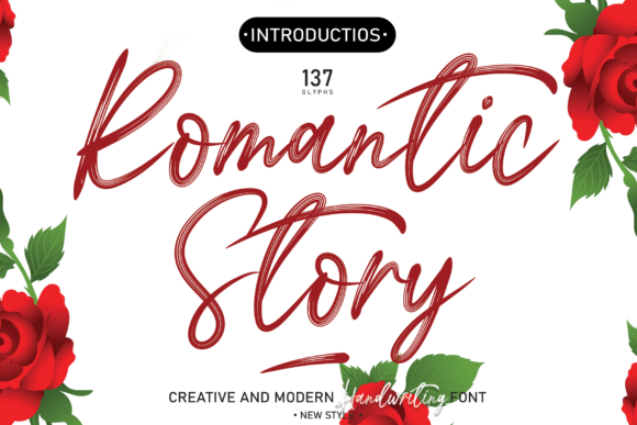 Romantic Story: A Refined Script Font for Editorial Elegance