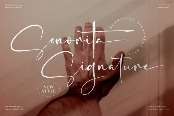 Senorita Signature: A Refined Script Font That Elevates Campaign Visuals