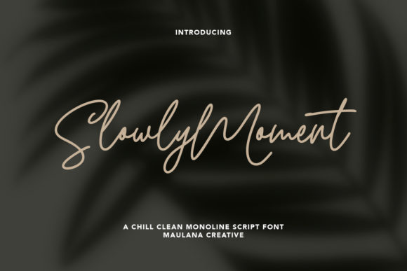Slowly Moment: A Modern Script Font That Elevates Your Brand
