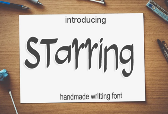 Starring: A Delicate Handwritten Font for Digital Romance