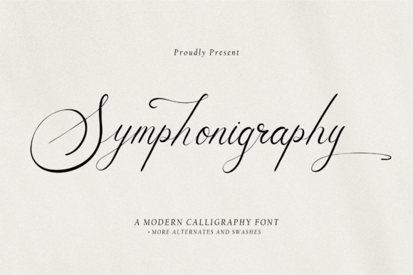 Symphonigraphy: A Refined Script Font for Thoughtful Branding