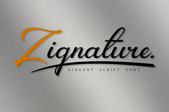 Zignature: A Refined Script Font for Digital Branding